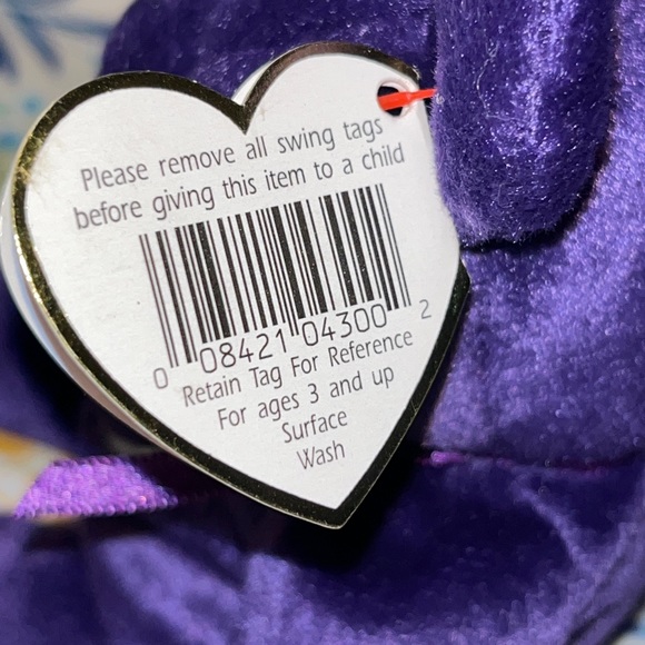 Retired Ty Beanie Babies Princess Bear - Picture 9 of 13